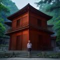 李明远博士工作照,戴眼镜正在审阅档案文献,办公桌上摆放整齐的研究资料与笔记本